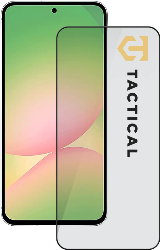 Tactical Apsauginis stiklas Shield 5D skirtas Samsung Galaxy A57 juodos spalvos