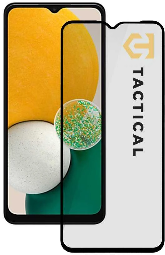 Tactical apsauginis stiklas Shield 5D skirtas Samsung Galaxy A13 5G/A04s su juodos spalvos krašteliu