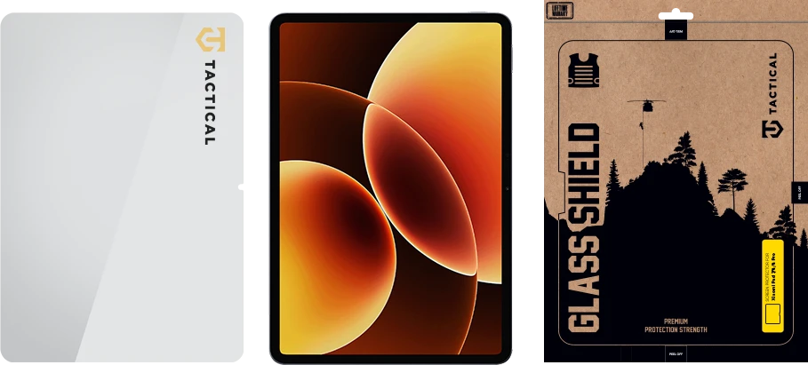 Tactical Taktinis stiklinis skydelis, skirtas „Xiaomi Pad 7/8/8 Pro“, skaidrus