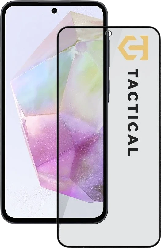Tactical Apsauginis stiklas Shield Privacy Stealth 5D skirtas Samsung Galaxy A35 5G Juodas