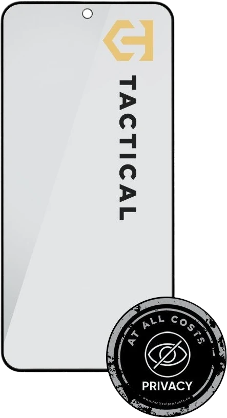 Tactical Apsauginis stiklas Shield Privacy Stealth 5D skirtas Samsung Galaxy A55 5G Juodas