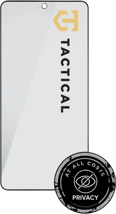 Tactical Apsauginis stiklas Shield Privacy Stealth 5D skirtas Samsung Galaxy S25 Edge Juodas