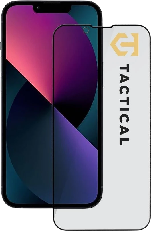 Tactical Apsauginis stiklas Shield Privacy Stealth 5D skirtas Apple iPhone 13 Mini Juodas