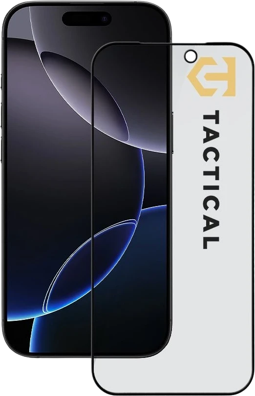 Tactical Apsauginis stiklas Shield Privacy Stealth 5D skirtas Apple iPhone 17 Pro Juodas