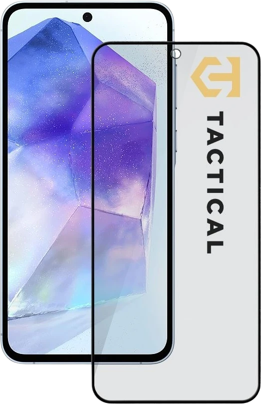 Tactical Apsauginis stiklas Shield Privacy Stealth 5D skirtas Samsung Galaxy A55 5G Juodas