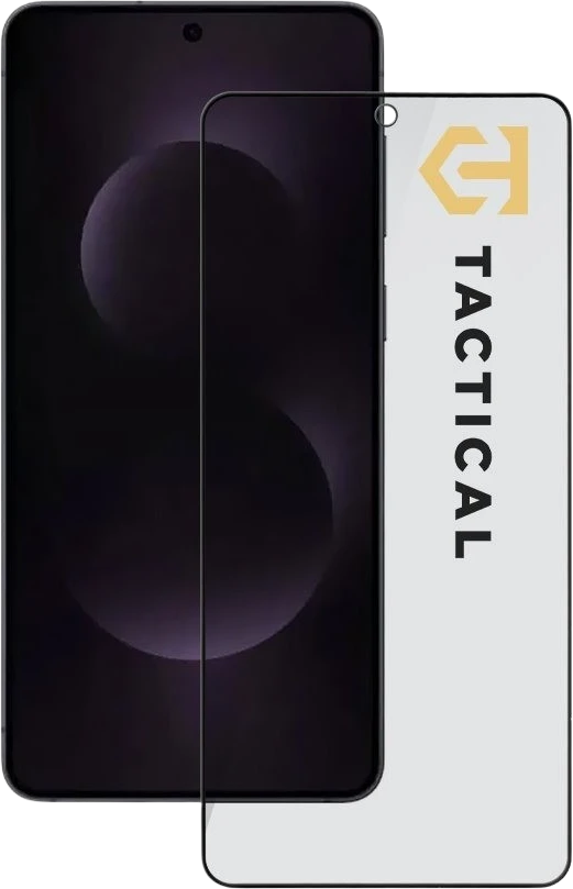 Tactical Apsauginis stiklas Shield Privacy Stealth 5D skirtas Samsung Galaxy S25 Edge Juodas