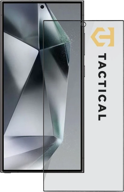 Tactical Apsauginis stiklas Shield Privacy Stealth 5D skirtas Samsung Galaxy S24 Ultra Juodas