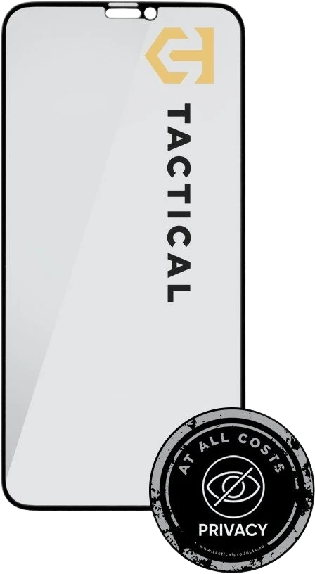 Tactical Apsauginis stiklas Shield Privacy Stealth 5D skirtas Apple iPhone 11/XR Juodas