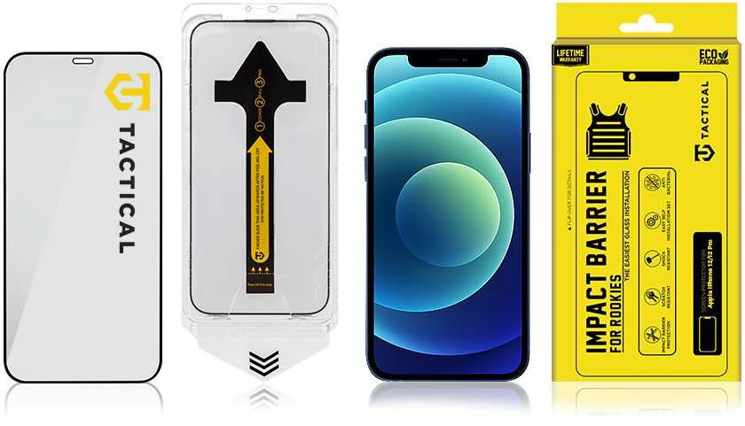 Tactical Taktinio poveikio barjeras naujokams, skirtas Apple iPhone 12/12 Pro