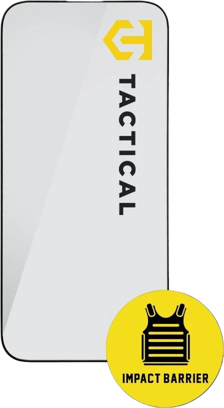 „Tactical Impact Barrier Rookies“ akiniai nuo saulės, skirti „Apple iPhone 17 Pro“ telefonui.