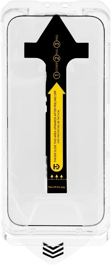 „Tactical Impact Barrier Rookies“ akiniai nuo saulės, skirti „Apple iPhone 17 Pro Max“ telefonui.