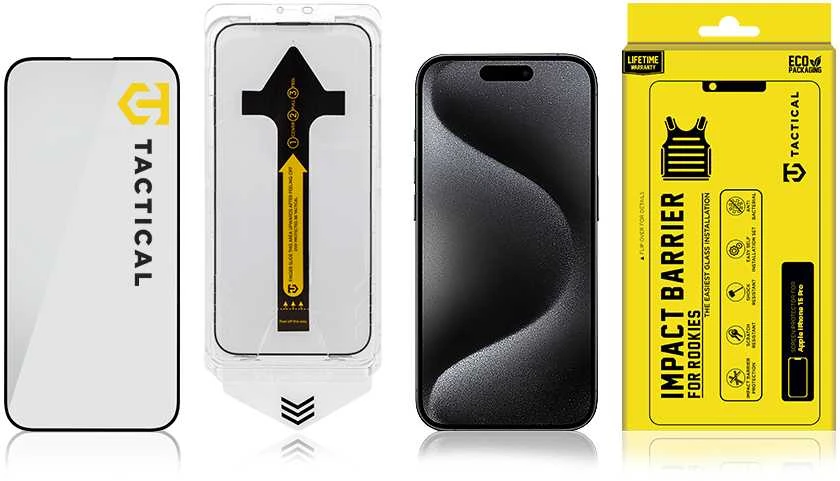 „Tactical Impact Barrier“, skirta naujokams „Apple iPhone 15 Pro“.