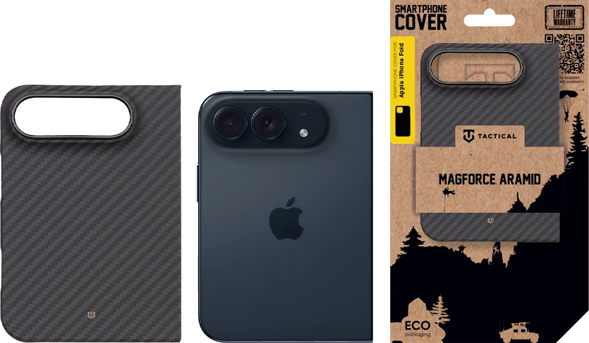 Dėklas Tactical MagForce Aramidinis dangtelis Apple iPhone Duo Juodas