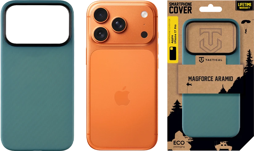 Tactical MagForce Aramid dėklas skirtas Apple iPhone 17 Pro Mėlyna Jay