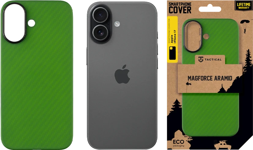 Tactical MagForce Aramid dėklas skirtas Apple iPhone 17 Žalias Toad
