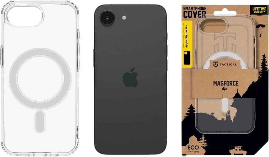 Dėklas Tactical MagForce dėkals skirtas Apple iPhone SE4 skaidrus