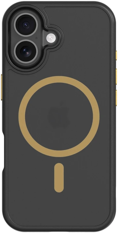 Tactical MagForce Hyperstealth 2.0 dėklas skirtas Apple iPhone 17 juodos ir geltonos spalvos