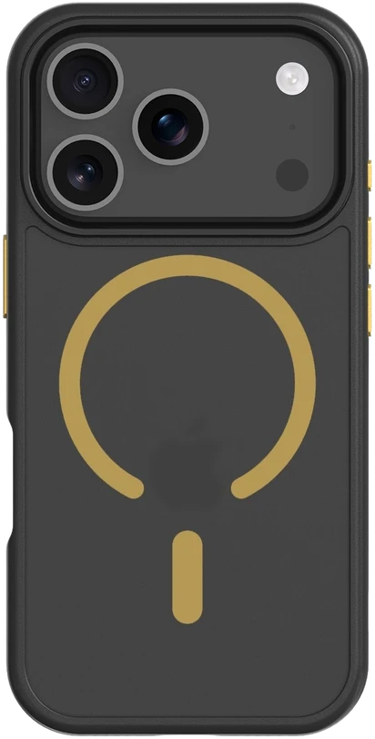 Tactical MagForce Hyperstealth 2.0 dėklas skirtas Apple iPhone 17 Pro juodos ir geltonos spalvos