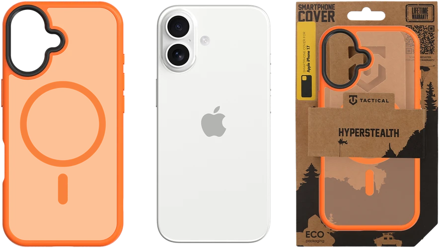 Tactical MagForce Hyperstealth dėklas skirtas Apple iPhone 17 Agent oranžinės spalvos