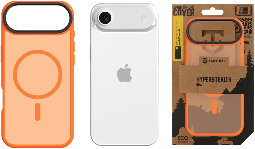 Tactical MagForce Hyperstealth dėklas skirtas Apple iPhone Air Agent oranžinės spalvos