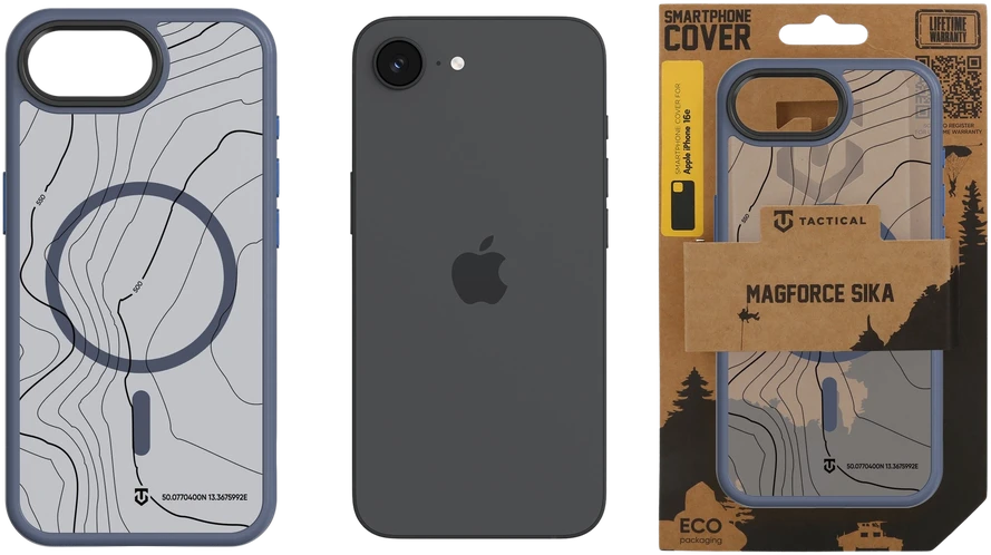 Tactical MagForce Hyperstealth Sika dėklas skirtas Apple iPhone 16e Deep Mėlyna