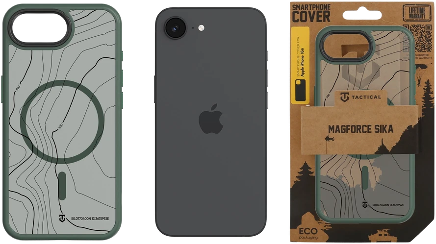 Tactical MagForce Hyperstealth Sika dėklas skirtas Apple iPhone 16e Forest Žalias