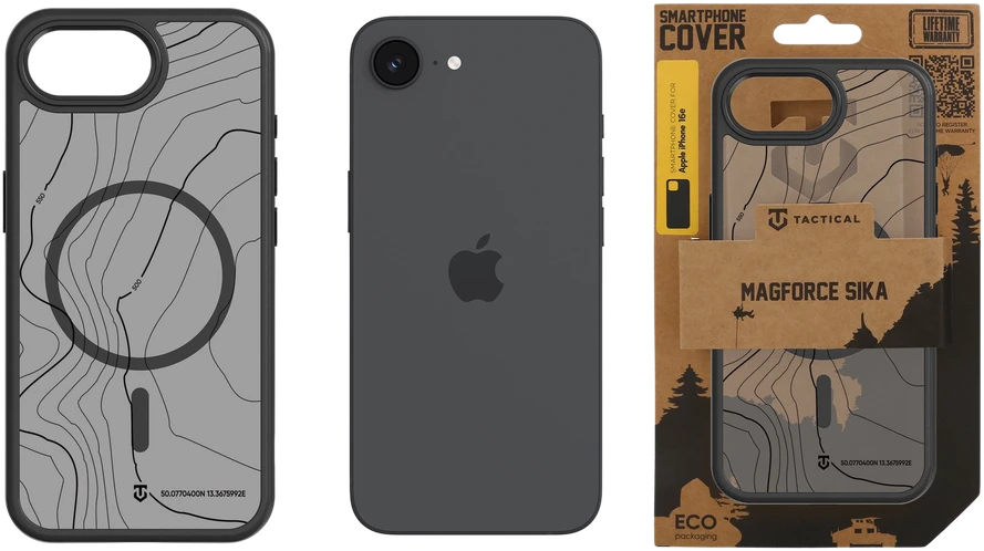 Tactical MagForce Hyperstealth Sika dėklas skirtas Apple iPhone 16e Asphalt