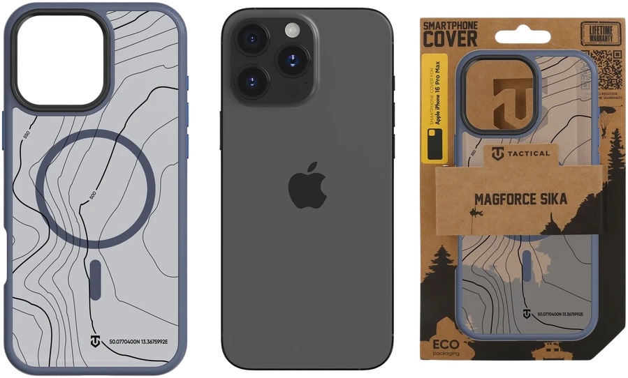 Tactical MagForce Hyperstealth Sika dėklas skirtas Apple iPhone 16 Pro Max Deep mėlynos spalvos