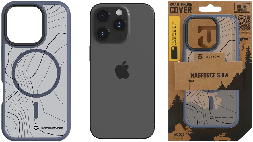 Tactical MagForce Hyperstealth Sika dėklas skirtas Apple iPhone 16 Pro Deep Mėlyna
