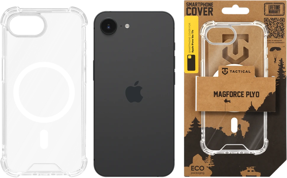 Tactical MagForce Plyo dėklas skirtas Apple iPhone SE4 skaidrus