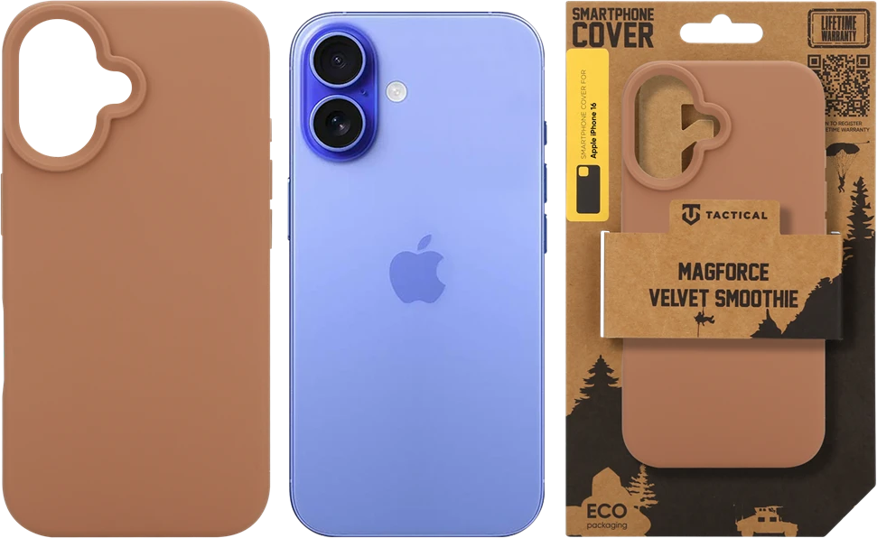 Tactical MagForce Velvet Smoothie dėklas skirtas Apple Apple iPhone 16 Moucha Moose
