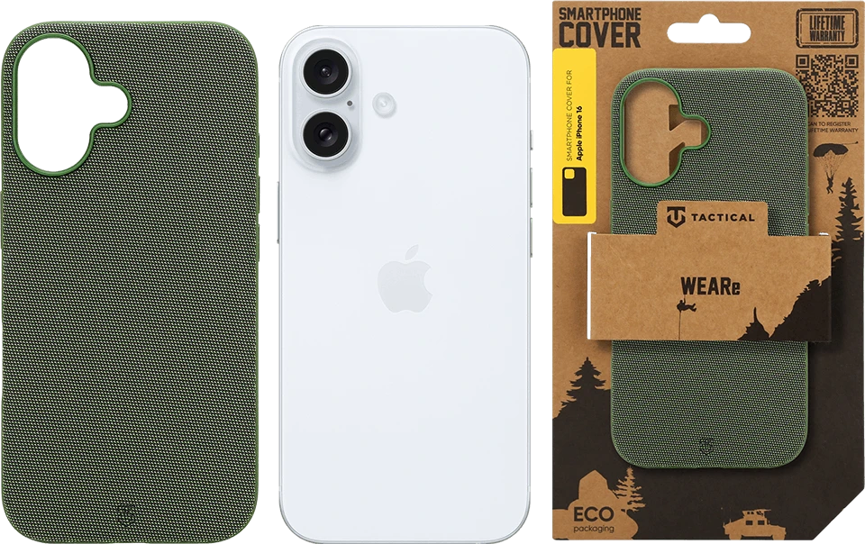 Dėklas Tactical MagForce WEARe Cover for Apple iPhone 16 Forest Žalias