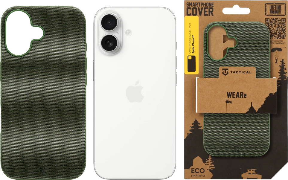 Tactical MagForce WEARe dėklas, skirtas Apple iPhone 17, Forest žalias