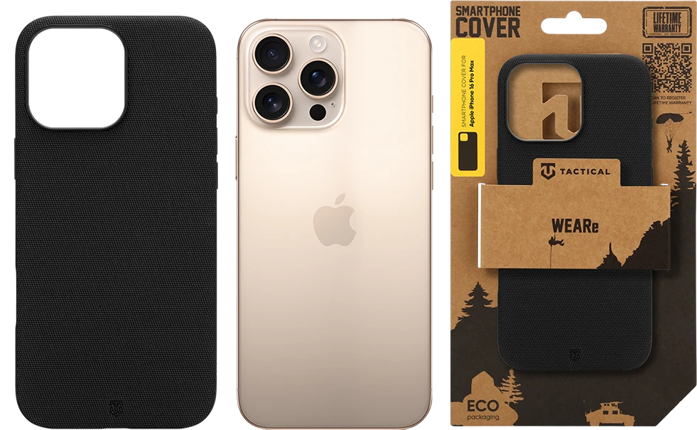 Tactical MagForce WEARe dėklas, skirtas Apple iPhone 16 Pro Max, juodas
