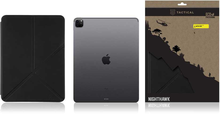 Tactical Nighthawk dėklas skirtas iPad Pro 12.9 juodos spalvos