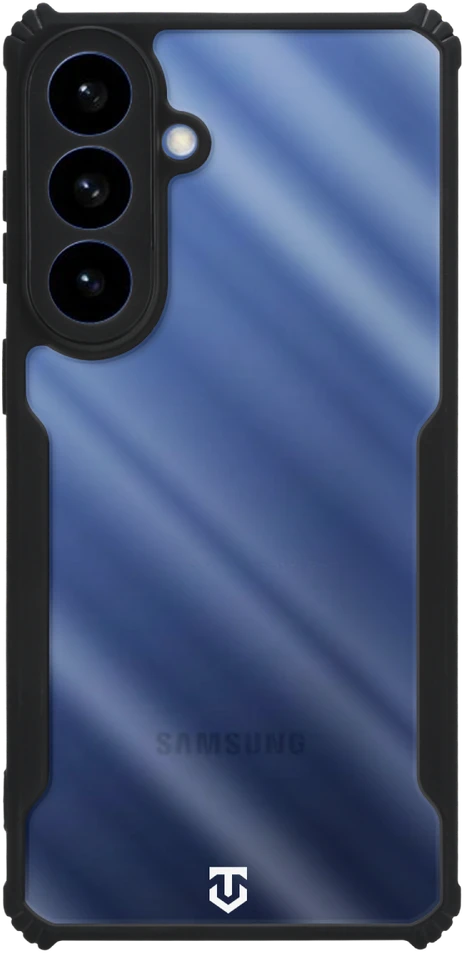 Tactical Quantum Stealth dėklas skirtas Samsung Galaxy S26+ skaidrus/juodos spalvos