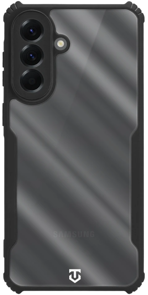 Tactical Quantum Stealth dėklas skirtas Samsung Galaxy A57 skaidrus/juodos spalvos
