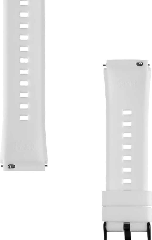 Tactical Quick Release Silicone apyrankė 18mm baltos spalvos