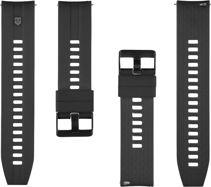 Tactical Taktinė greito atpalaidavimo silikoninė apyrankė 24 mm Juodas
