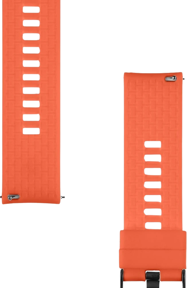 Tactical Quick Release Silicone Band 24mm oranžinės spalvos