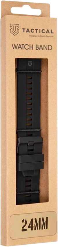 Tactical Taktinė greito atpalaidavimo silikoninė apyrankė 24 mm Juodas