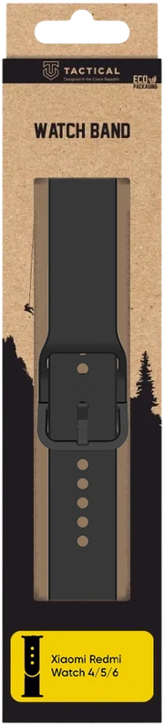 Tactical Silikoninis dirželis Xiaomi Redmi Watch 4/5/6 juodas