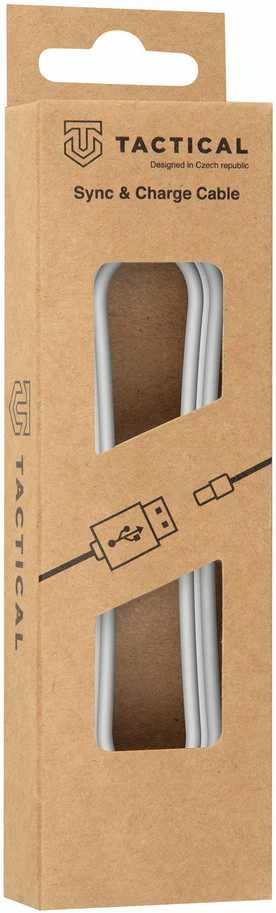 Tactical Smooth Thread Kabelis USB-A/Lightning 2m baltos spalvos