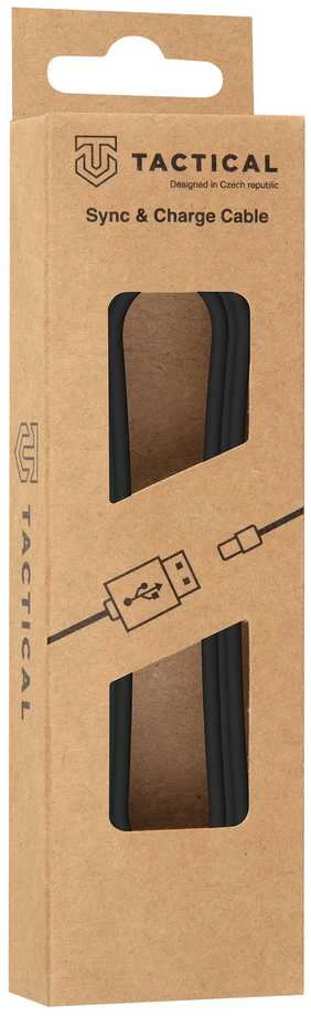 Tactical Taktinis Smooth Thread kabelis USB-C/USB-C 2m juodos spalvos