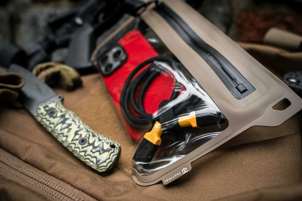 Tactical Splash Pouch 2.0 vandeniui atsparus dėklas telefonui Dark Earth