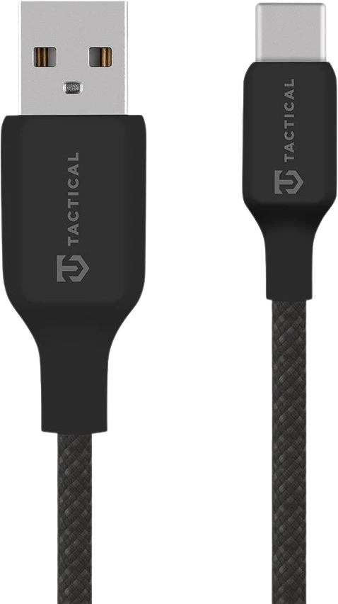 Tactical Stitch Thread kabelis USB-A/USB-C 0.3m juodos spalvos