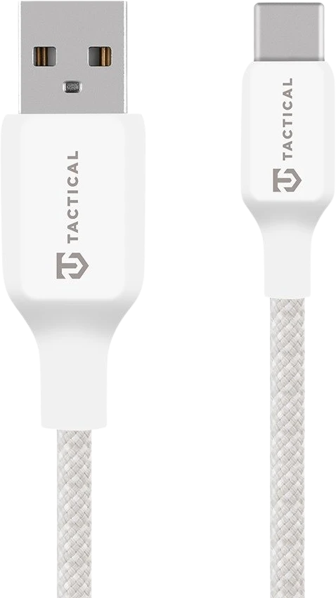 Tactical Stitch Thread kabelis USB-A/USB-C 1m baltos spalvos