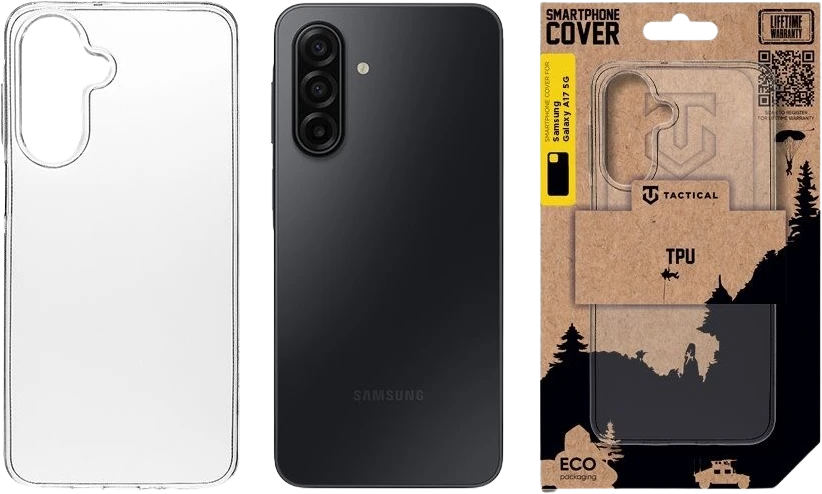 Tactical TPU dėklas skirtas Samsung Galaxy A17 5G skaidrus