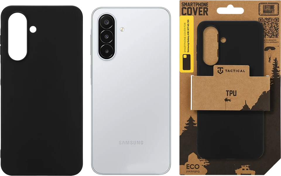 Tactical TPU dėklas skirtas Samsung Galaxy A17 5G juodos spalvos