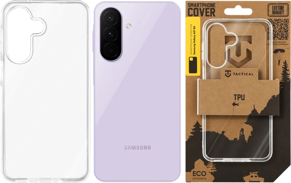 Tactical TPU dėklas skirtas Samsung Galaxy A27 5G skaidrus